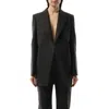 Alexander Mcqueen Women's Cut Away Long Jacket In Grey