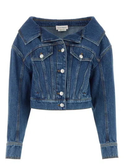 ALEXANDER MCQUEEN WOMEN'S DENIM JACKET