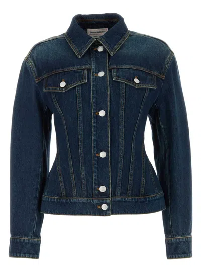 ALEXANDER MCQUEEN WOMEN'S DENIM JACKET
