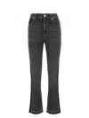 Alexander Mcqueen Alexander Mc Queen Slim Black Bell Bottom Jeans