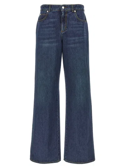 Alexander Mcqueen Women's Denim Jeans In Blue