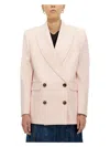 Alexander Mcqueen Oversize Blazer Jacket In Pink