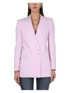 Alexander Mcqueen Veste De Tailleur En Laine In Pink