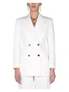 Alexander Mcqueen Women's Double-breasted Jacket In White