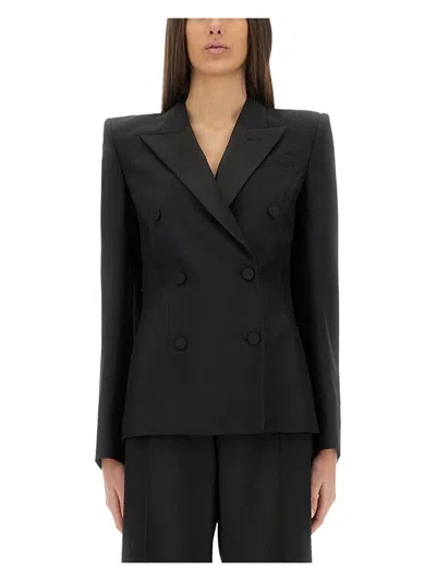 ALEXANDER MCQUEEN WOMEN'S DOUBLEBREASTED JACKET WITH VOLUMINOUS SHOULDERS