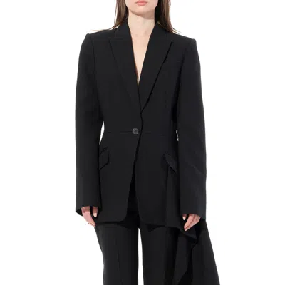 Alexander Mcqueen Women's Drape Jacket In Black