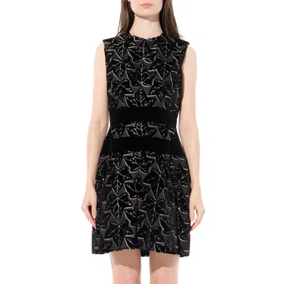 Alexander Mcqueen Women's Dress In Black/beige