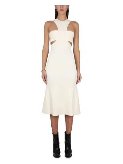 Alexander Mcqueen Women's Dress With Harness In Ivory