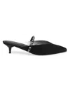 Alexander Mcqueen Studded Strap Mules In Black