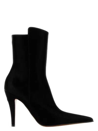 ALEXANDER MCQUEEN WOMEN'S FABRIC BIRDEE ANKLE BOOTS