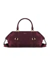 Alexander Mcqueen Mcqueen Medium Farringdon Leather Satchel In Red