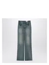 Alexander Mcqueen Women's Flared Jeans With Turn-ups At The Waist