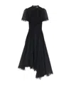 Alexander Mcqueen Lace-detail Midi Dress In Black