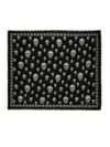 Alexander Mcqueen Foulard Style Skull Scarf 120 Cm X 104 Cm In Black