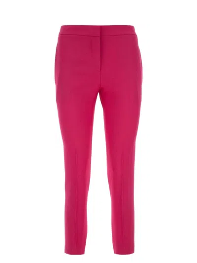 ALEXANDER MCQUEEN WOMEN'S FUCHSIA CREPE PANT