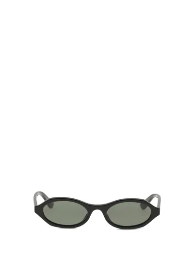 Alexander Mcqueen Women Geometric Oval Sunglasses In Green
