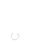 Alexander Mcqueen Women Gold Metal Twin Skull Bracelet In Gold