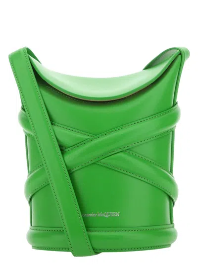 Alexander Mcqueen Women's Grass The Curve Bucket Hat