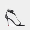 Alexander Mcqueen Harness 90 Calf Leather Sandals In Black