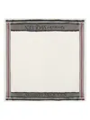 Alexander Mcqueen Ivory Wool Blend Foulard In Beige