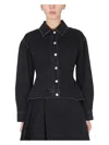 Alexander Mcqueen Denim Jacket In Black