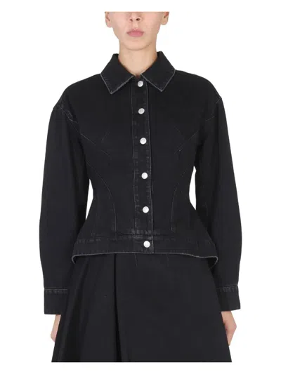 ALEXANDER MCQUEEN WOMEN'S HYBRID DENIM JACKET
