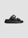 Alexander Mcqueen Women's Hybrid Pool Slides In Black