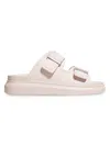 Alexander Mcqueen Pink Rubber Hybrid Slippers   Pink  Donna 40 In White