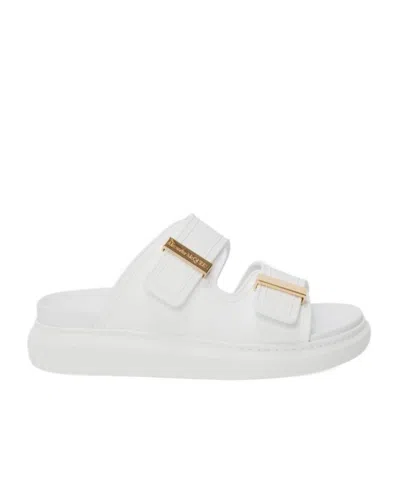 ALEXANDER MCQUEEN ALEXANDER MCQUEEN DOUBLE STRAP SLIP-ON SLIDES