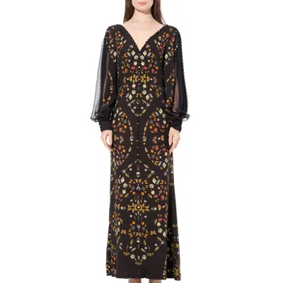 Alexander Mcqueen Women's Iv Long Sleeve Silk Dress In Black