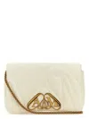 Alexander Mcqueen Mini Seal Leather Shoulder Bag In White