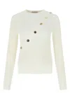 Alexander Mcqueen Women's Ivory Stretch Viscose Sweater