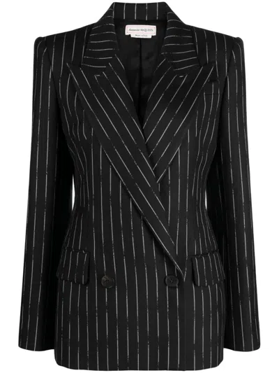 ALEXANDER MCQUEEN ALEXANDER MCQUEEN WOMEN JACKET WITH PRINT
