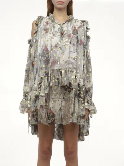 Alexander Mcqueen Women's Jacquard Mini Dress