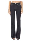 Alexander Mcqueen High-rise Bootcut Jeans In Denim