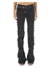 Alexander Mcqueen Mcqueen Wrapped Asymmetric Waist Jeans