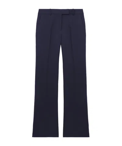 Alexander Mcqueen Women's Kickback Trousers In Navy