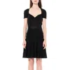 Alexander Mcqueen Women's Knit Metal Dress In Black/metal