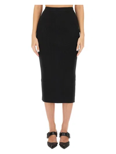 ALEXANDER MCQUEEN WOMEN'S KNIT PENCIL SKIRT