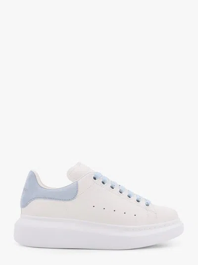 Alexander Mcqueen Women Larry Low-top Leather Sneakers In White