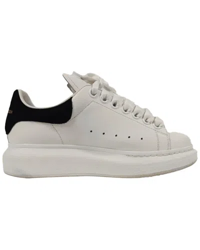 Alexander Mcqueen Women's Leather  Oversized Sneaker  (authentic Pre-loved) In White
