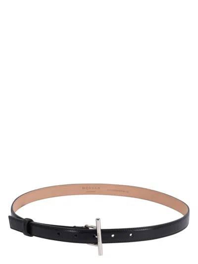 ALEXANDER MCQUEEN WOMEN'S LEATHER BELT