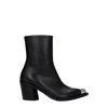 ALEXANDER MCQUEEN ALEXANDER MCQUEEN WOMEN'S LEATHER BOOTS BLACK
