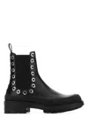 Alexander Mcqueen Women's Leather Boxcar Ankle Boots