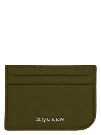 ALEXANDER MCQUEEN WOMEN'S LEATHER CARD HOLDER