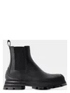 Alexander Mcqueen Women's Leather Chelsea Wander Ankle Boots