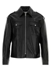 Alexander Mcqueen Black Leather Jacket