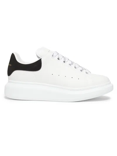Alexander Mcqueen Black And White Low Top Sneakers With Logo Lettering On The Tongue And Contrasting Heel With Logo Le In Neutral