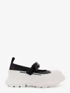 Alexander Mcqueen Leather And Rubber Lace-up Ballerinas