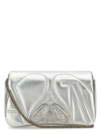 ALEXANDER MCQUEEN WOMEN'S LEATHER MINI SEAL CLUTCH